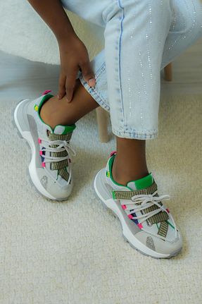 کفش اسنیکر طوسی زنانه بند دار Stilbagshoes - کد 885450382