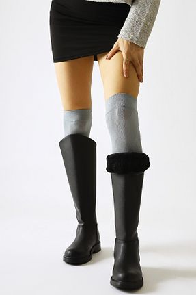 بوت / نیم بوت مشکی زنانه چرم مصنوعی Limoya - کد 885475554