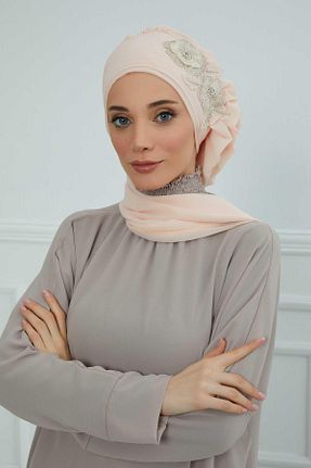شال بژ زنانه شیفون Aisha