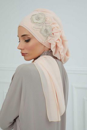 شال بژ زنانه شیفون Aisha