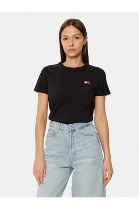 تیشرت مشکی زنانه Relaxed Tommy Jeans - کد 885491001
