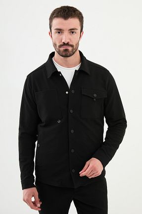 کاپشن مشکی مردانه رگولار Mcr - کد 859932743