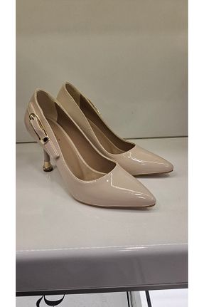 کفش پاشنه بلند کلاسیک بژ زنانه چرم مصنوعی ARONA - کد 885487249