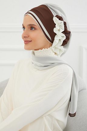 شال بژ زنانه شیفون Aisha