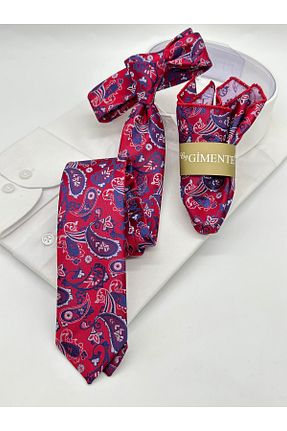 کراوات قرمز مردانه میکروفیبر Gutiero - کد 885484135
