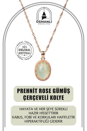 گردنبند جواهر طلائی زنانه سنگ OSMANLI DOĞAL TAŞ - کد 661762982