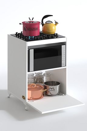 کابینت های آماده آشپزخانه سفید Suntalam Kenzlife - کد 34925659