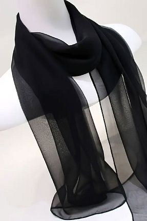 دستمال گردن مشکی زنانه پلی استر michaeller - کد 885524822