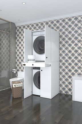 قفسه حمام سفید Suntalam Kenzlife - کد 814573303