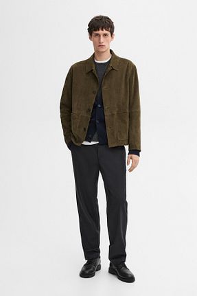 کت خاکی مردانه رگولار Massimo Dutti - کد 885522908