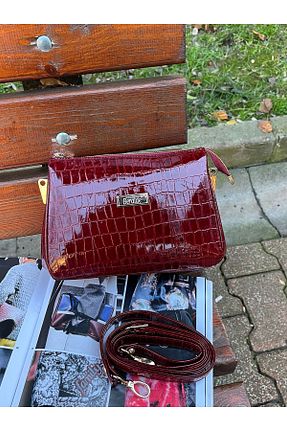 کیف کمری قرمز زنانه چرم خالص beralde - کد 885552146