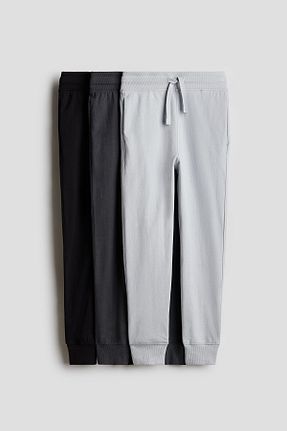 شلوار کرمگن طوسی بچه گانه پنبه ای H&M - کد 855530954