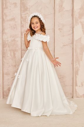 لباس سفید بچه گانه بافتنی zühre balaban - کد 42939605