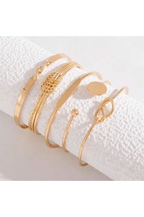 دستبند جواهر زرد زنانه فلزی Hobi Dünyası - کد 885572103