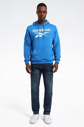 سوئیشرت آبی مردانه ساده Reebok - کد 859847822
