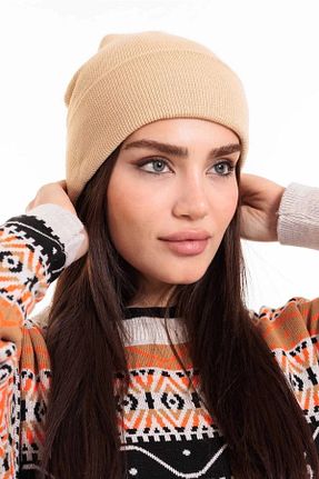 کلاه پشمی سرمه ای زنانه اکریلیک LadyColor - کد 885641811