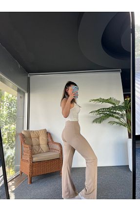 ساق شلواری طوسی زنانه بافت MojerHermosa - کد 885661484