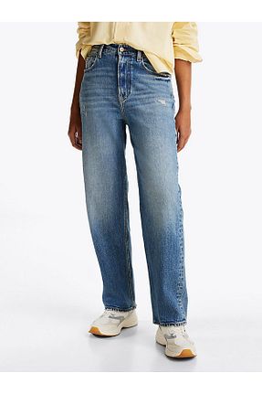 شلوار جین سرمه ای زنانه پاچه ساده Tommy Hilfiger - کد 885665696