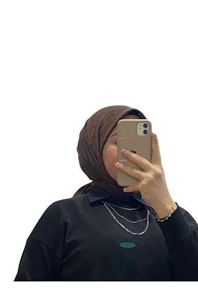 روسری قهوه ای پنبه ای bone sera - کد 885677810