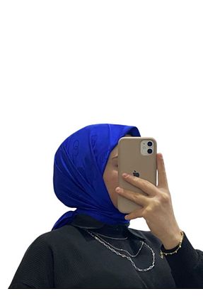 روسری سرمه ای پنبه ای bone sera - کد 885677785