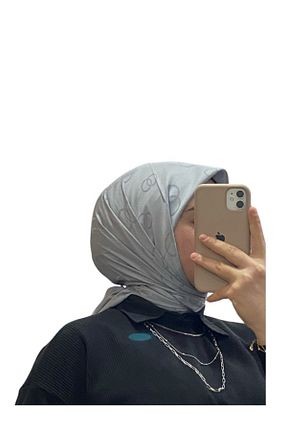 روسری سرمه ای پنبه ای bone sera - کد 885677774