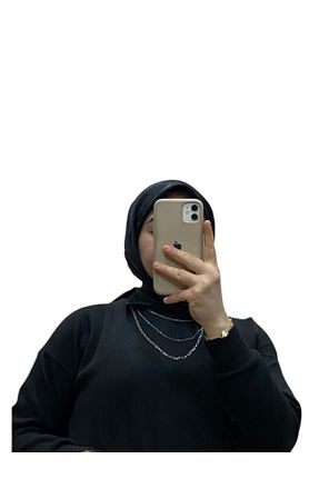 روسری مشکی پنبه ای LOSYANA - کد 885678101