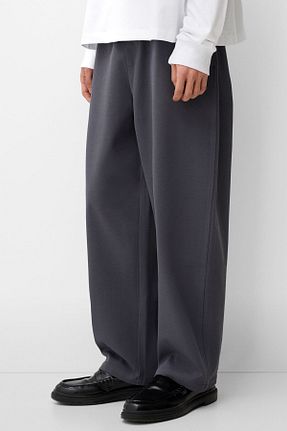 شلوار طوسی مردانه پلی استر Bershka - کد 885683925