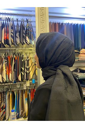 شال مشکی زنانه پنبه ای Aker - کد 885688294