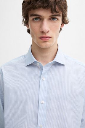 پیراهن آبی مردانه اسلیم فیت Massimo Dutti - کد 885691000