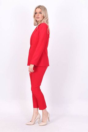 ست بالاتنه و پائین تنه قرمز زنانه بافتنی Jarden - کد 885696246