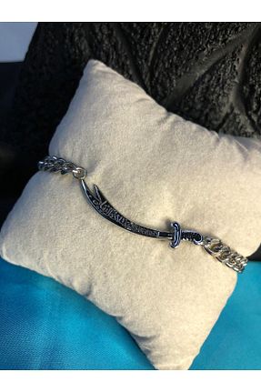 دستبند استیل (فولاد) سفید مردانه استیل (فولاد) vogutima - کد 836353724