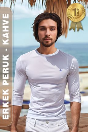 کلاه گیس قهوه ای مردانه KONAK PERUK - کد 885687150