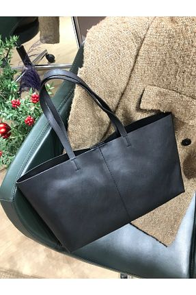 کیف دوشی مشکی زنانه چرم مصنوعی ecemnur karadağ - کد 885705720