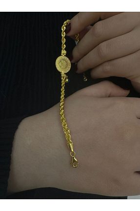 دستبند طلا زرد زنانه 14 عیار Recep Turan Kuyumculuk - کد 885711734