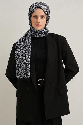 شال سرمه ای زنانه پنبه ای Armine - کد 885719675