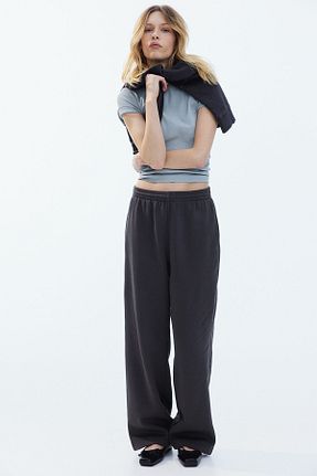 ساق شلواری طوسی زنانه پنبه ای H&M - کد 866741409