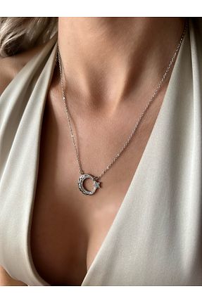 گردنبند استیل ( فولاد ) طلائی زنانه استیل ضد زنگ İNN JEWELLERY - کد 885744765