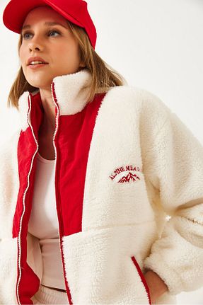 کاپشن قرمز زنانه Straight Bianco Lucci - کد 885729556
