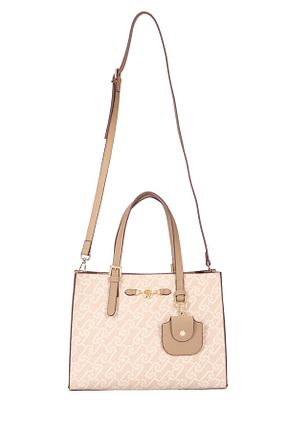 کیف دوشی بژ زنانه چرم مصنوعی U.S. Polo Assn. - کد 841535751