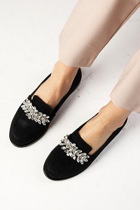 کفش لوفر مشکی زنانه چرم مصنوعی Mio Gusto - کد 35836026