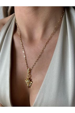 گردنبند استیل ( فولاد ) سفید زنانه استیل ضد زنگ İNN JEWELLERY - کد 885749912