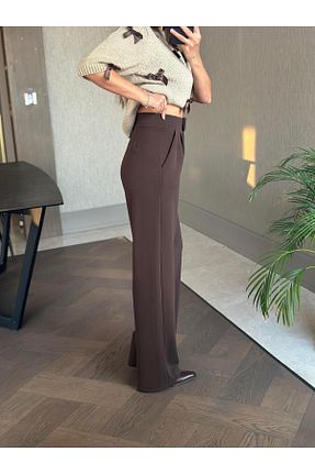 شلوار قهوه ای زنانه مخلوط پلی استر Forlady4 - کد 804857217