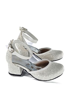 کفش مجلسی سفید بچه گانه پاشنه ضخیم BDKButik - کد 859110615