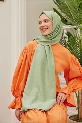 شال سبز زنانه QUM İPEK - کد 885761629