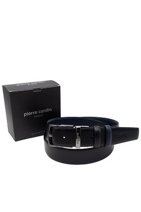 کمربند مشکی مردانه چرم خالص Pierre Cardin - کد 885775790