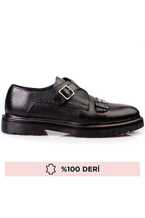 کفش کلاسیک مشکی مردانه چرم خالص depderi - کد 885774082