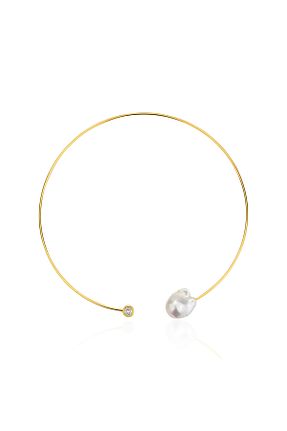 گردنبند مروارید سفید مروارید آب شیرین SEİL TAKI AKSESUAR - کد 887964570