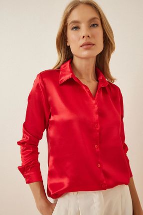پیراهن قرمز زنانه رگولار bacc - کد 885781385