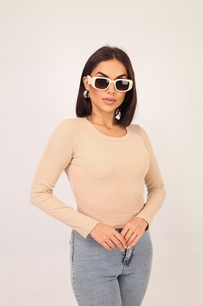 بادی نباتی زنانه یقه دوچرخه ZINNUR YALCIN - کد 880387651