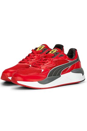 کفش اسنیکر قرمز مردانه چرم اصل Puma - کد 683043656